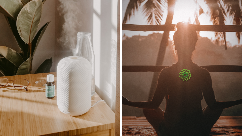 heart chakra essential oils, images by mariana rascao and jared rice (unsplash.com)