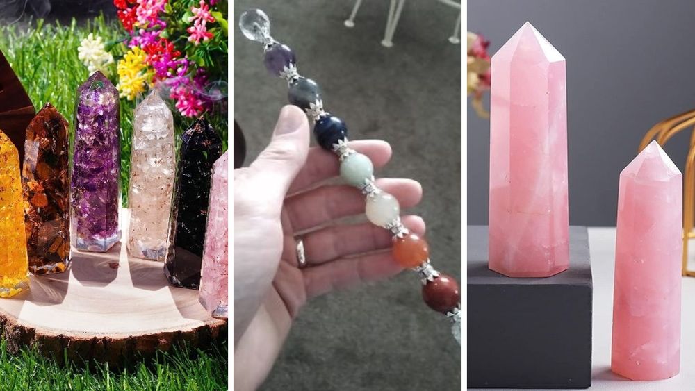 crystal chakra wand