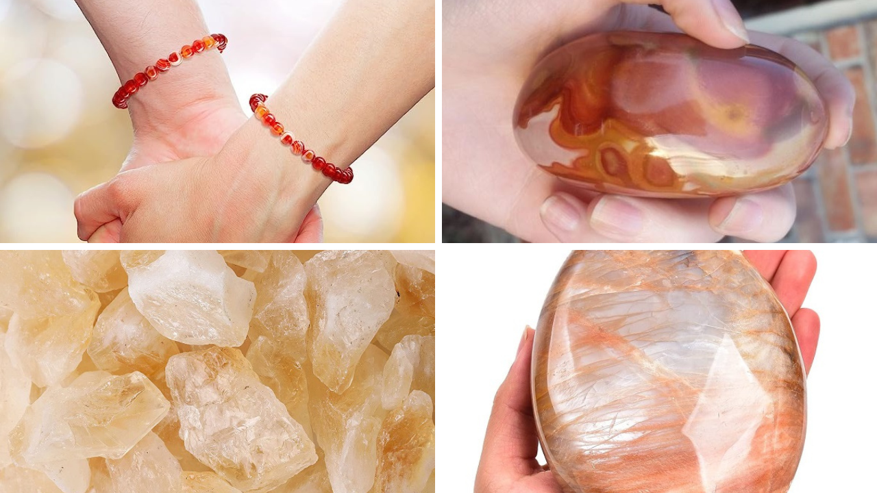 orange crystals